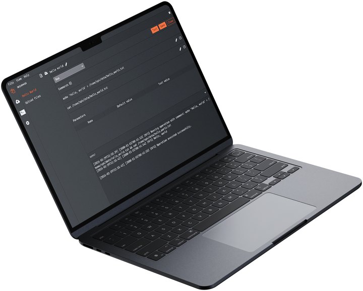 SpaceLab running on a laptop