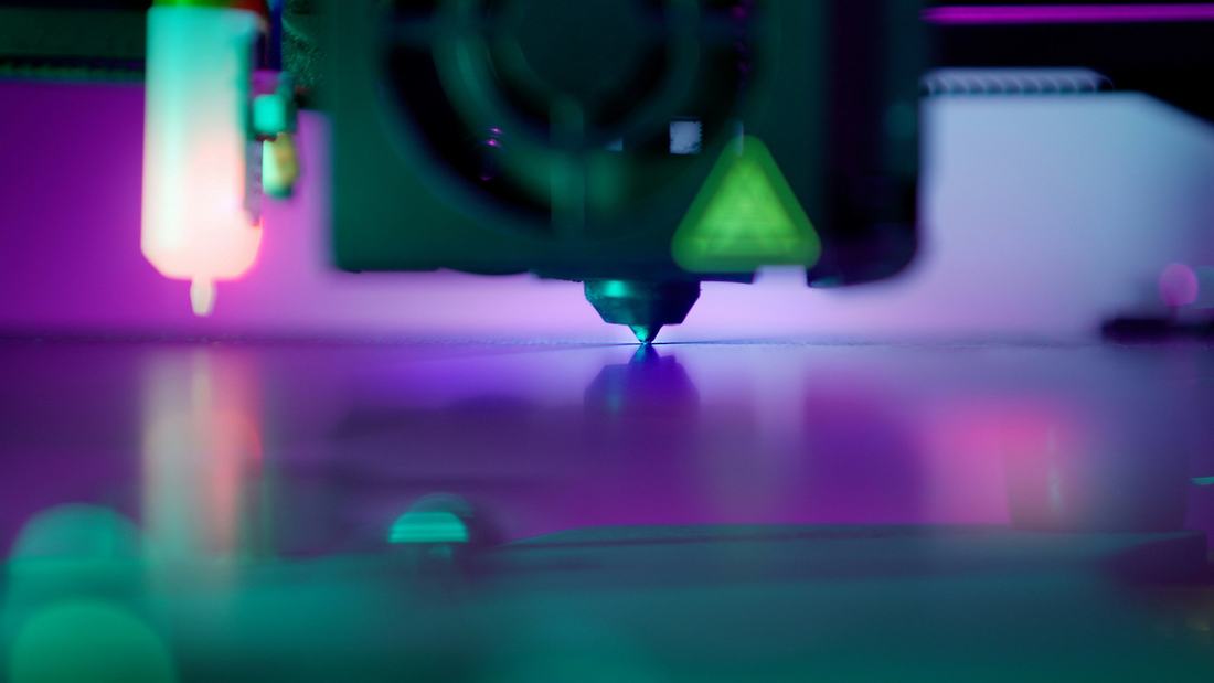 3D printer nozzle at work