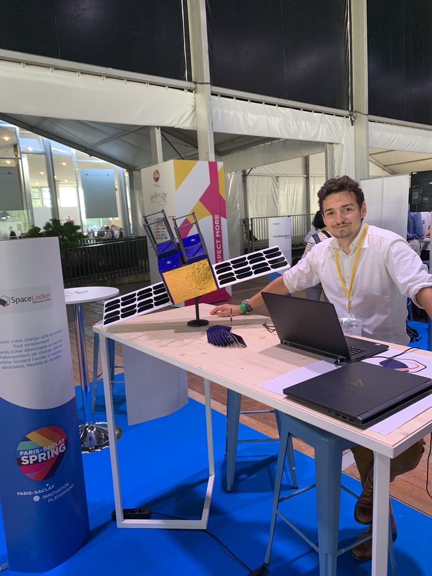 Presenting SpaceLocker and its satellite model at Paris-Saclay Spring